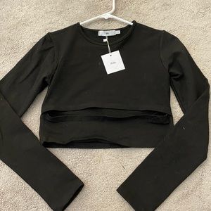 Black Adika crop top